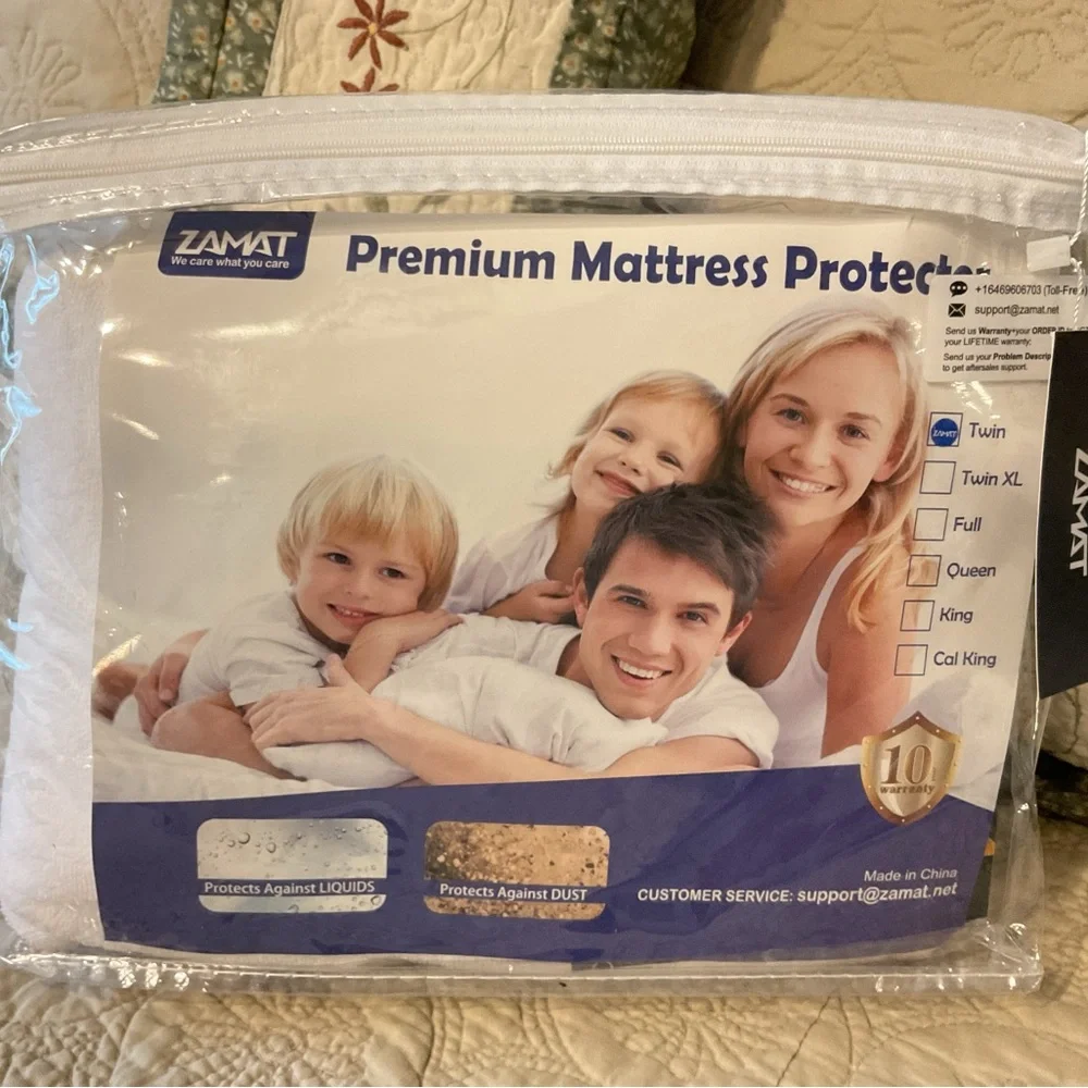 NEW WITH TAGS ZAMAT PREMIUM TWIN MATTRESS PROTECTOR
